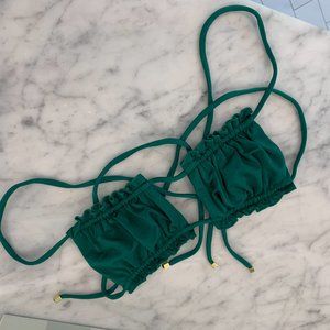 Sommer Swim Bandeau bikini top. Color Emerald Green. Size Medium. Never worn :)